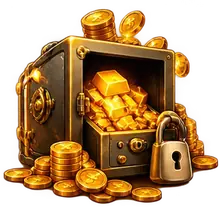 Gold coins dropping back into a player's hand, illustrating the weekly VIP cashback