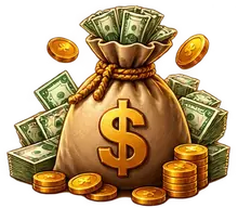 Saloon chest overflowing with gold coins, illustrating the Mr Cash welcome bonus